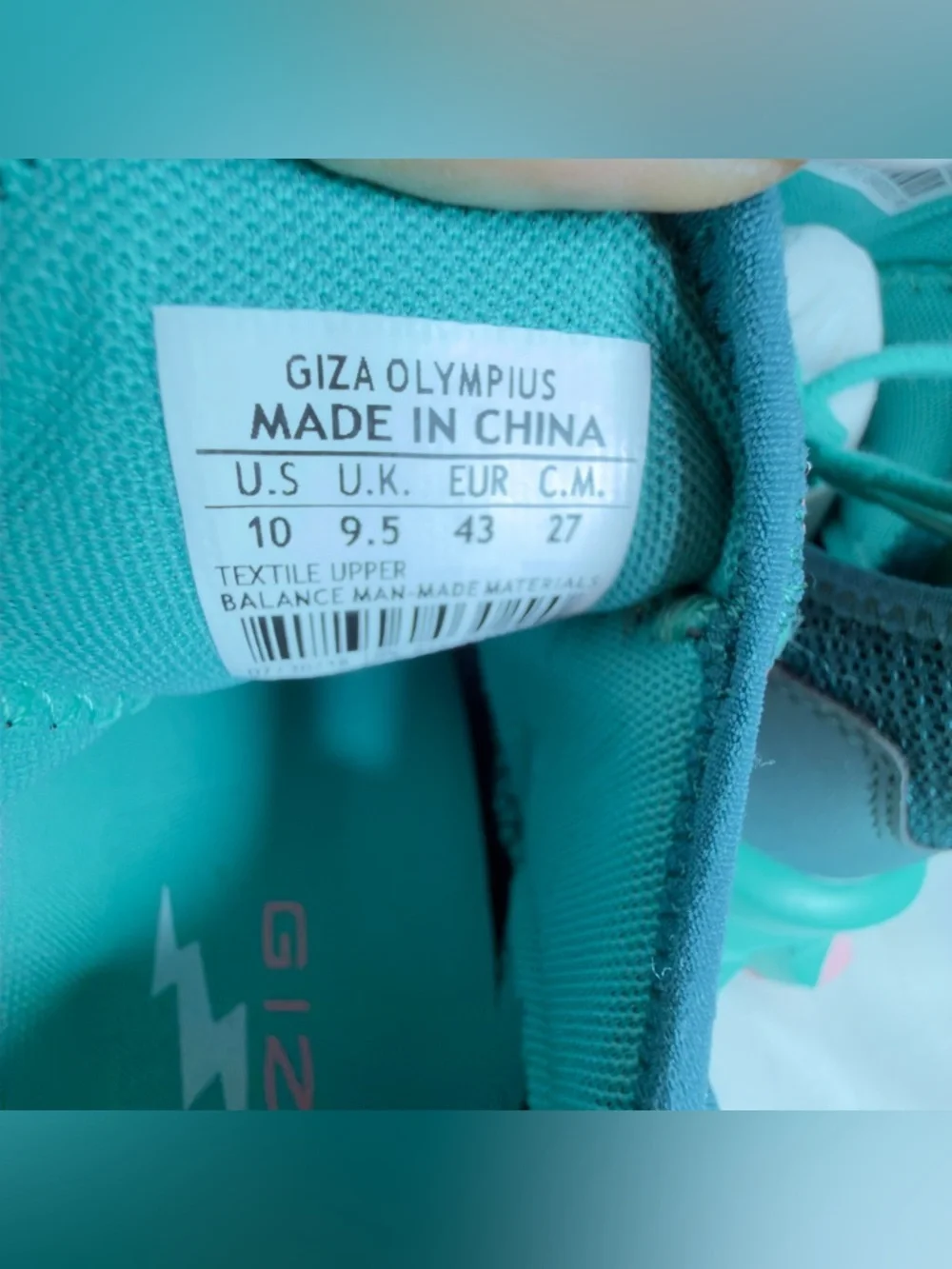 Men's Teal & Pink Lightweight Sneakers
